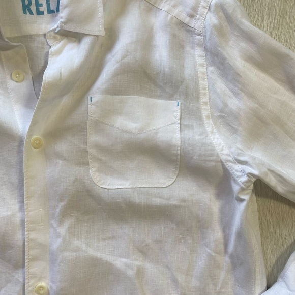 Sea Glass Breezer Linen Shirt Coastal Beach/Surf Vibes - Picture 9 of 14